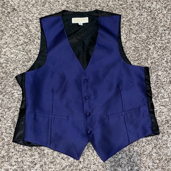 Michael Kors Other - Men’s Michael Kors medium purple/black vest dance wedding formal church date